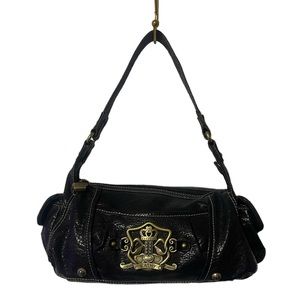 KATHY VAN ZEELAND BLACK SHOULDER BAG.